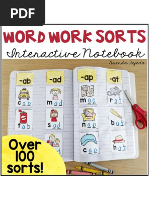 Phonics Word Work Sorts (Interactive Notebook) 1 