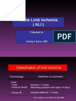 Acute Limb Ischemia (Ali) : Tributed To: Ismoyo Sunu, MD