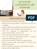 30 Tips For A Successful Job Interview