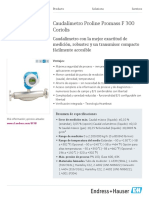 Caudalímetro de precisión para líquidos y gases con transmisor compacto