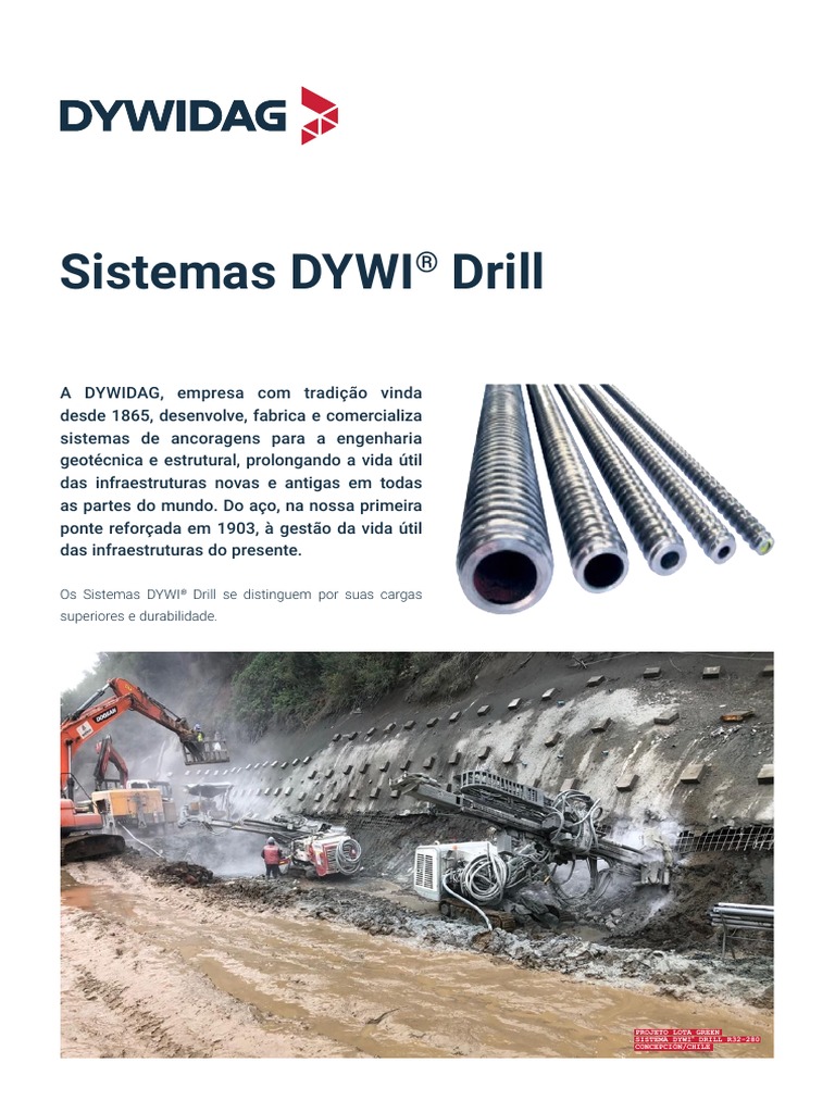 DYWIDAG Hollowbars | PDF | Parafuso | Cimento