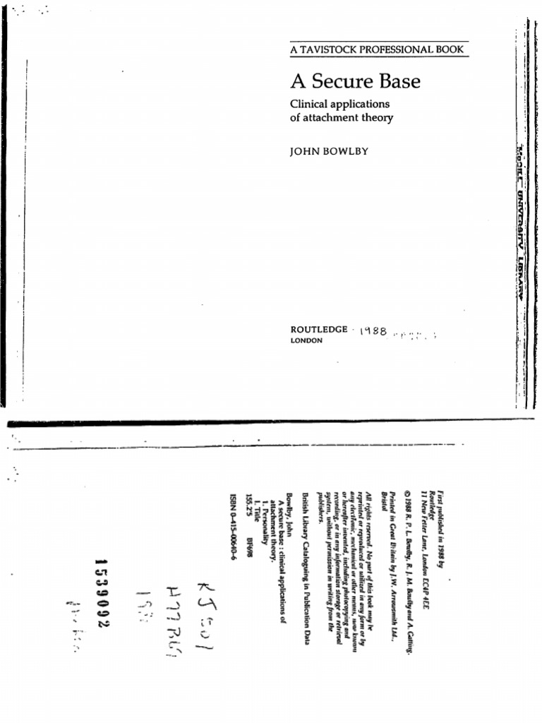 Bowlby Secure Base | PDF