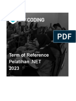 TOR Pelatihan .NET SMK Coding 2021