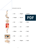 Worksheet Body Parts Multiple Choice Matching