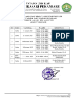 Jadwal Ekskul Semester Genap 2023