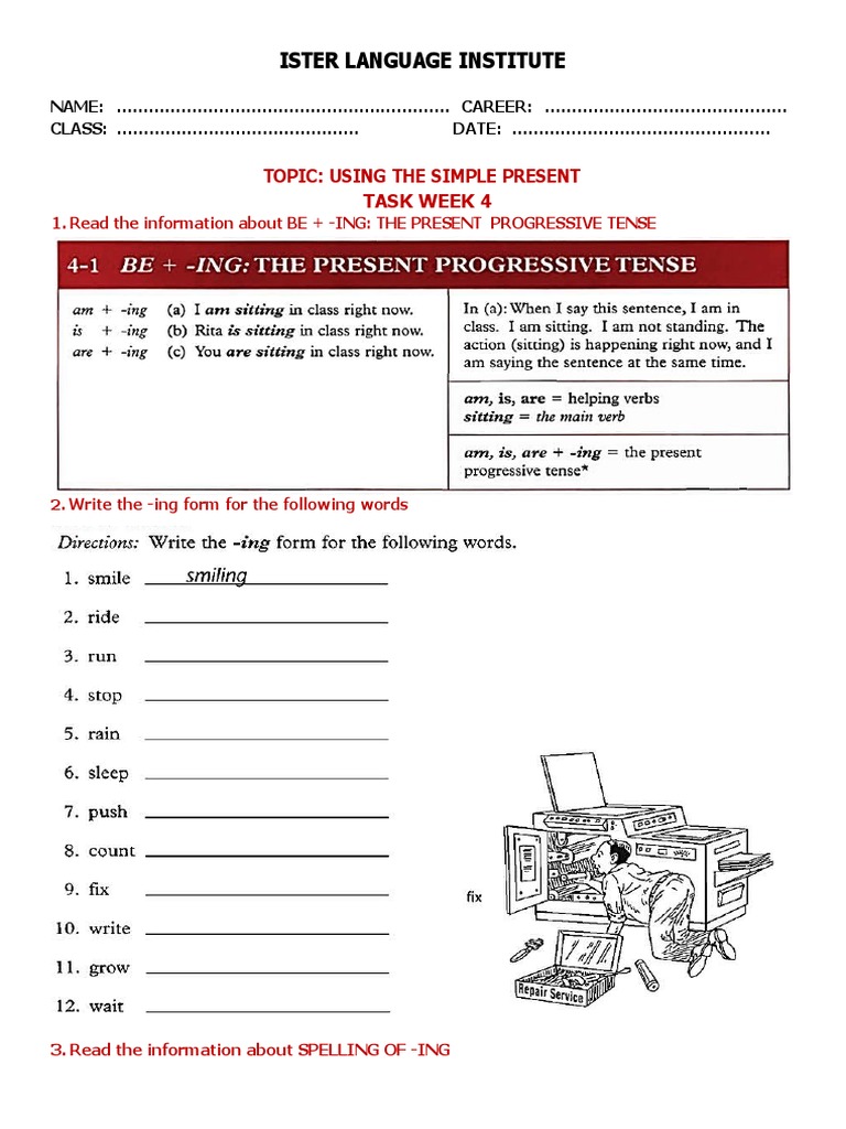 Mastering Present Tenses: Simple & Progressive | PDF