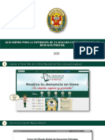 Guia Rapida para La Emision de Copia Certificada Digital de Denuncias Policiales