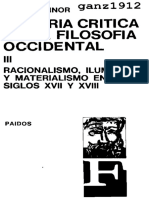 Historia Critica de La Filosofia Occidental: Racionalismo, Iluminismo Y Materialismo en Los Siglo S Xvii Y Xviii