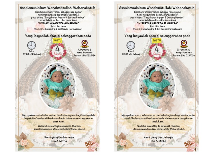 Undangan Aqiqah | PDF
