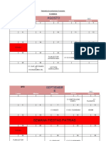 III°B Calendario II°S Emestre