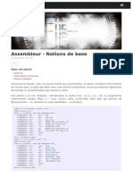 Assembleur - Notions de Base