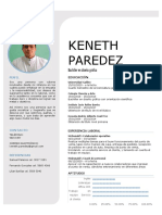 Perfil y experiencia de Keneth Paredez