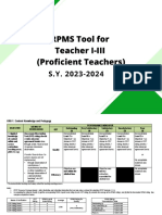 Annex A2 RPMS Tool For Proficient Teachers SY 2023-2024