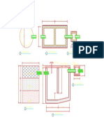 Piping layout diagram for septic tank and control tank system