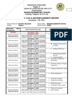 Accomplishment and Narrative Report Oct