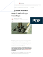 Pengertian Drainase, Fungsi, Jenis, Hingga Contohnya