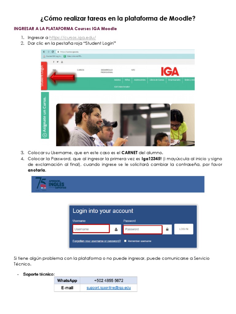 Plataforma Moodle y Entrega de Tareas Tutorial (2) - 1 | PDF | Moodle