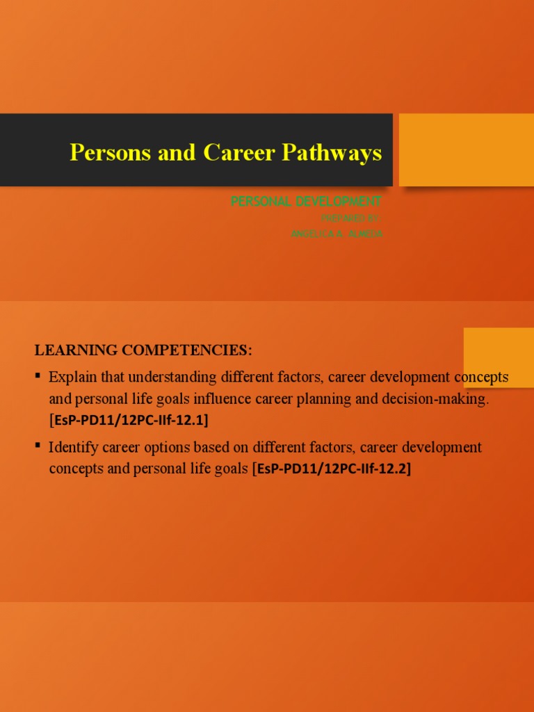 Personal Development Lesson 4 | PDF | Adolescence | School Counselor