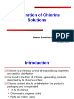 Chlorine Preparation