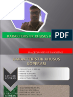 Karakteristik Khusus Koperasi