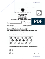 2021 P1 Maths Quiz2 Henry Park