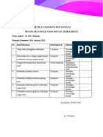 Checklist Supervisi Kewenangan