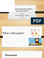 Questioned Document Examination