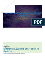 Topic 9 - Diff. Equations of IIR and FIR Systems - 2022-Unlocked