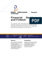 MODUL - 05 Financial Services and Fintech Financial Technologi 2020 Ignatius Oki Dewa Brata