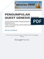 Pengumpulan Quest Genesis 2022