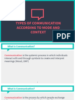 1.1communication Accd To Mode, Context