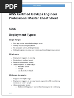 AWS DevOps Engineer Professional Master Cheat Sheet