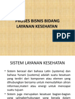 Proses Bisnis Bidang Layanan Kesehatan