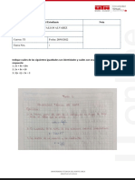 Datos del Estudiante Jhon Lenin Cevallos Alvarez Materia Matemáticas Tarea 1