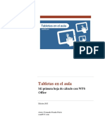 Tabletas en El Aula. Mi Primera Hoja de Cálculo Con WPS Office. Edición Autor - Fernando Posada Prieto