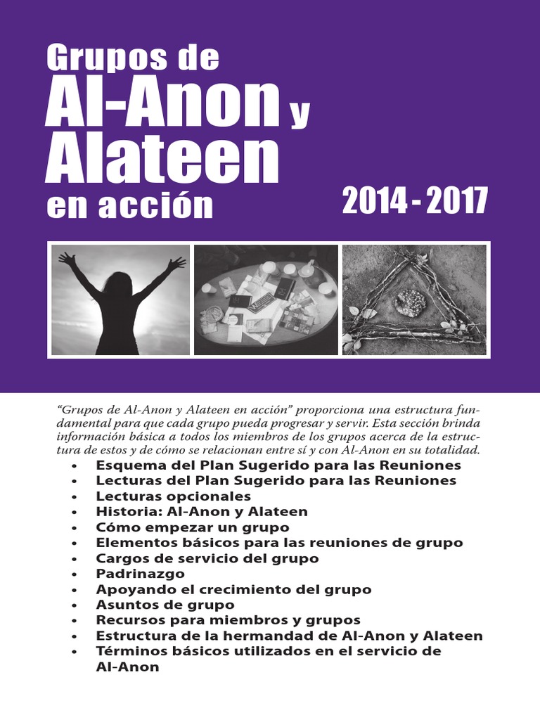 AlAnon y Alateen. Grupos De. en Acción PDF Alcoholismo Anonimato