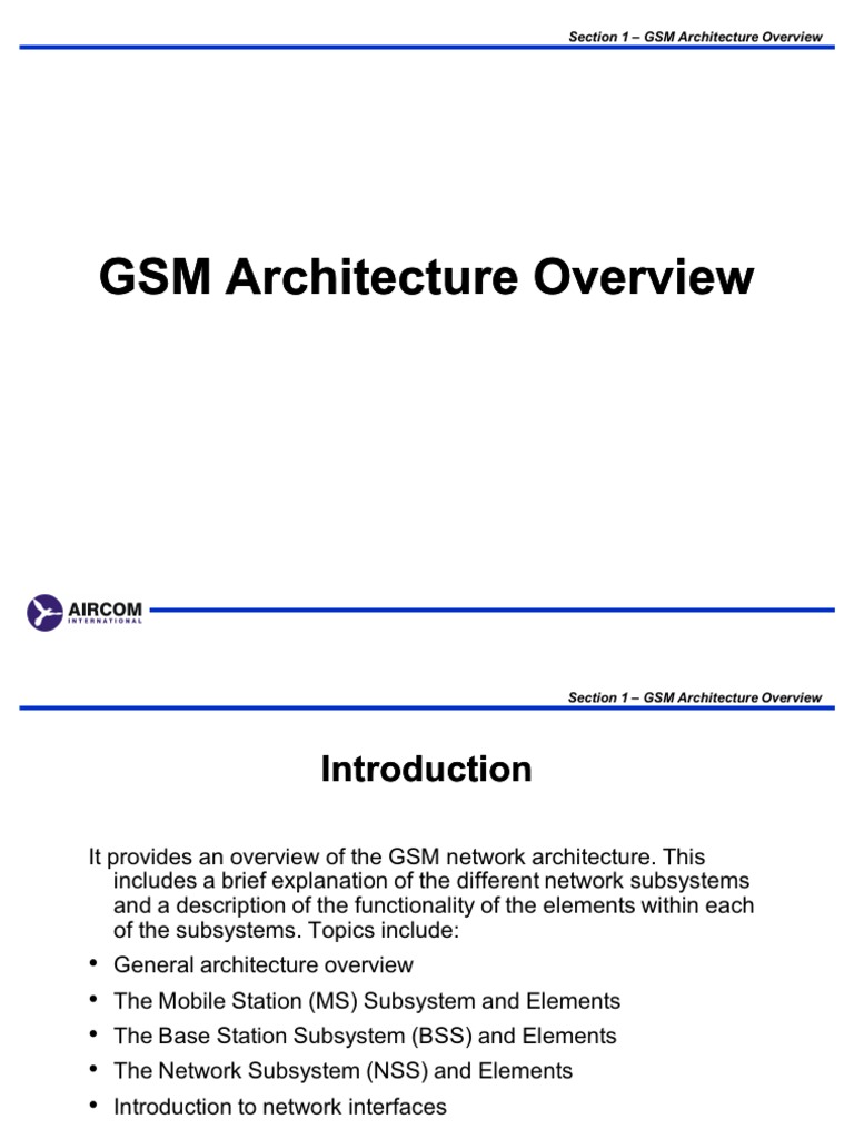 Gsm Architecture Pdf Network Topology Telecommunications Standards