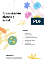 Presentación Salud y Ciencia Ilustraciones Coloridas Fondo Blanco