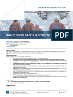 Basic Food Safety and Hygiene