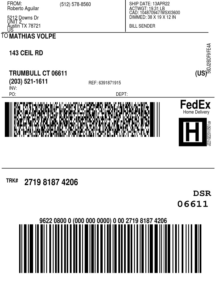 Ebay Shipping Label PDF