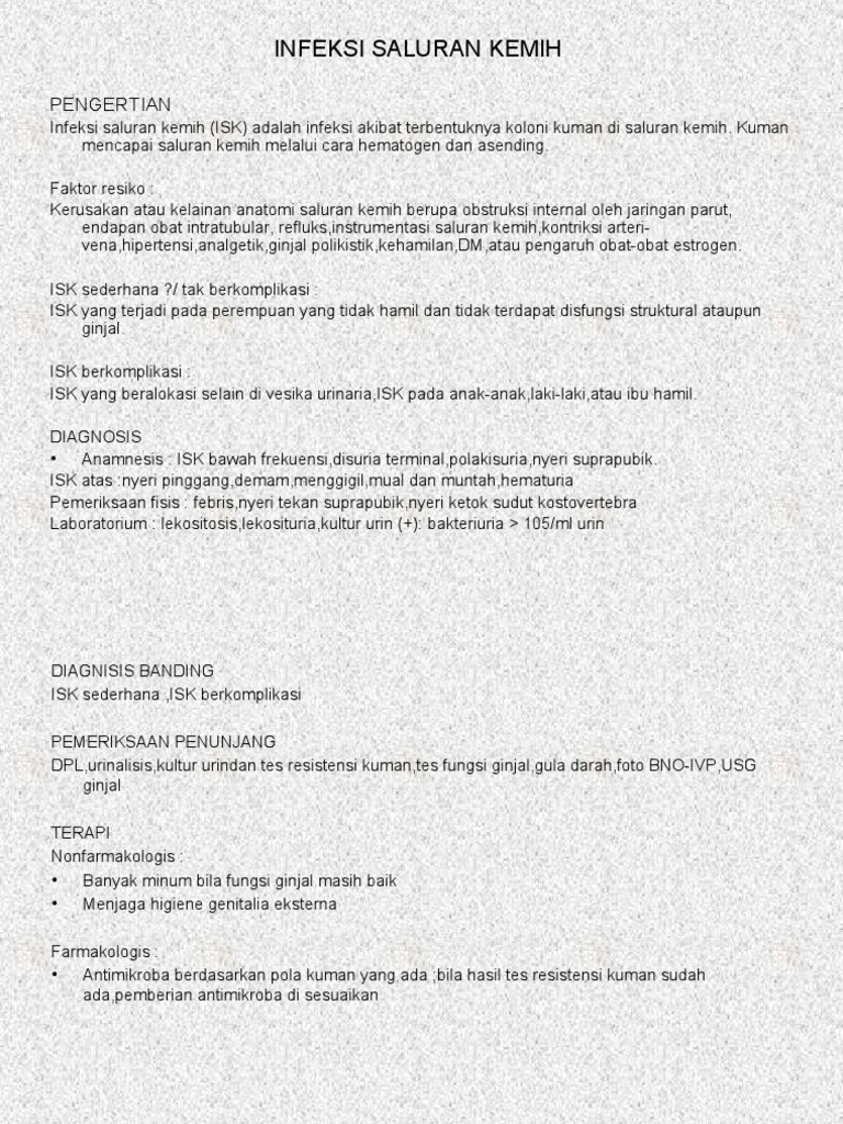 Diagnosis dan Terapi ISK pada Anak | PDF