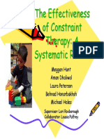 Effectiveness of Constraint Therapy in Children With Hemiplegia - Systematic Review