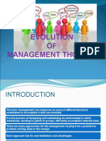 Evolution of Management Thought