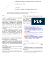 Standard Classification For Serviceability of An Office Facility For Special Facilities and Technologies