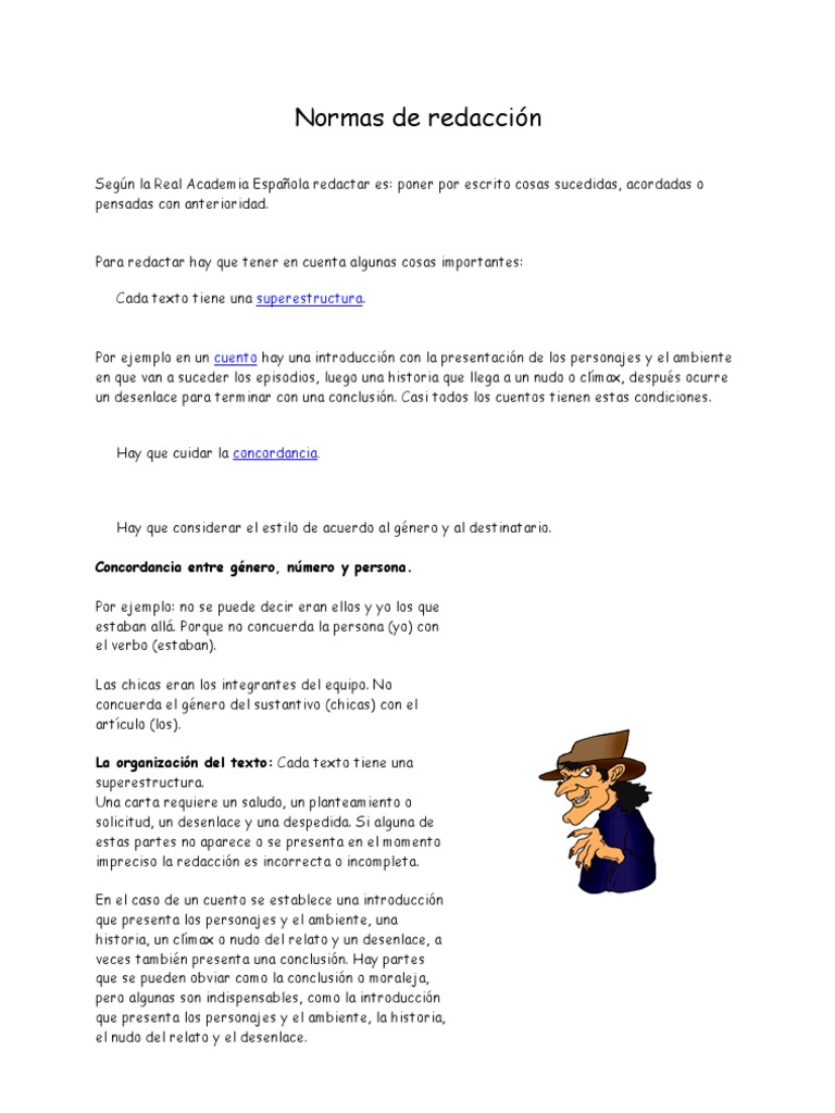 Normas de Redacción Cuentos Género gramatical