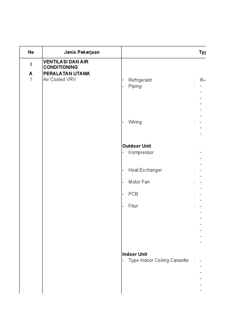 Rab Ac Kantor Camar Rakit Kulim Rev.00 | PDF | Physical Quantities ...