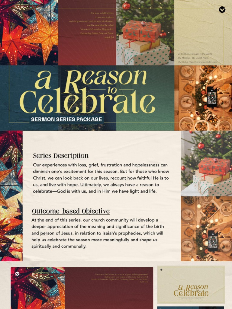 A Reason To Celebrate Sermon Series Package (17NOV21) PDF