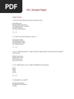 HCL Sample Paper