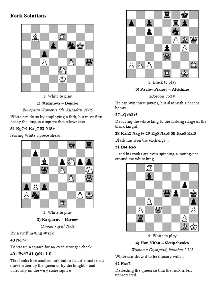 Fork Solutions PDF Traditional Games Competitive Games