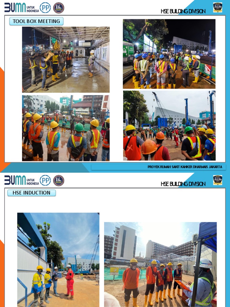 3 Dokumentasi Implementasi Hse Proyek RSKD Jakarta Desember | PDF